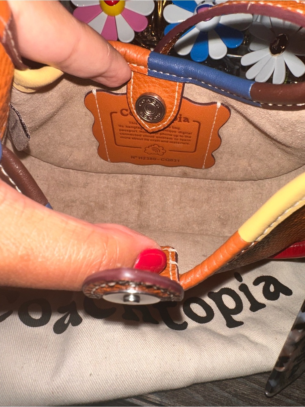 COACHTOPIA MINI ERGO BAG WITH CROSSBODY STRAP, Burnished Amber Multi- Sold Out - Picture 15 of 17